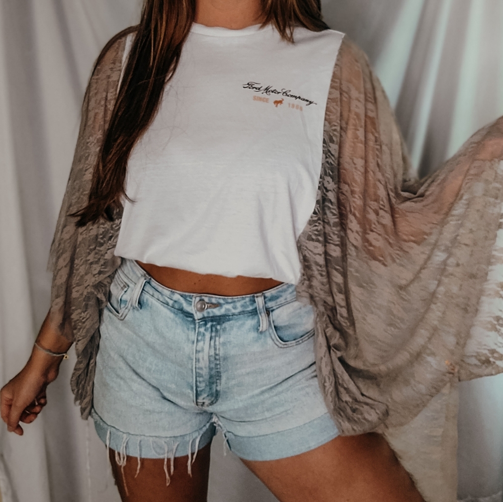 Ford Bronco Upcycled Boho Tee